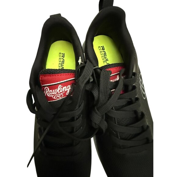 Rawlings Mens Black Coolflo Athletic Turf Shoes Size 6.5D Man Made Baseball NWOB - Picture 12 of 15